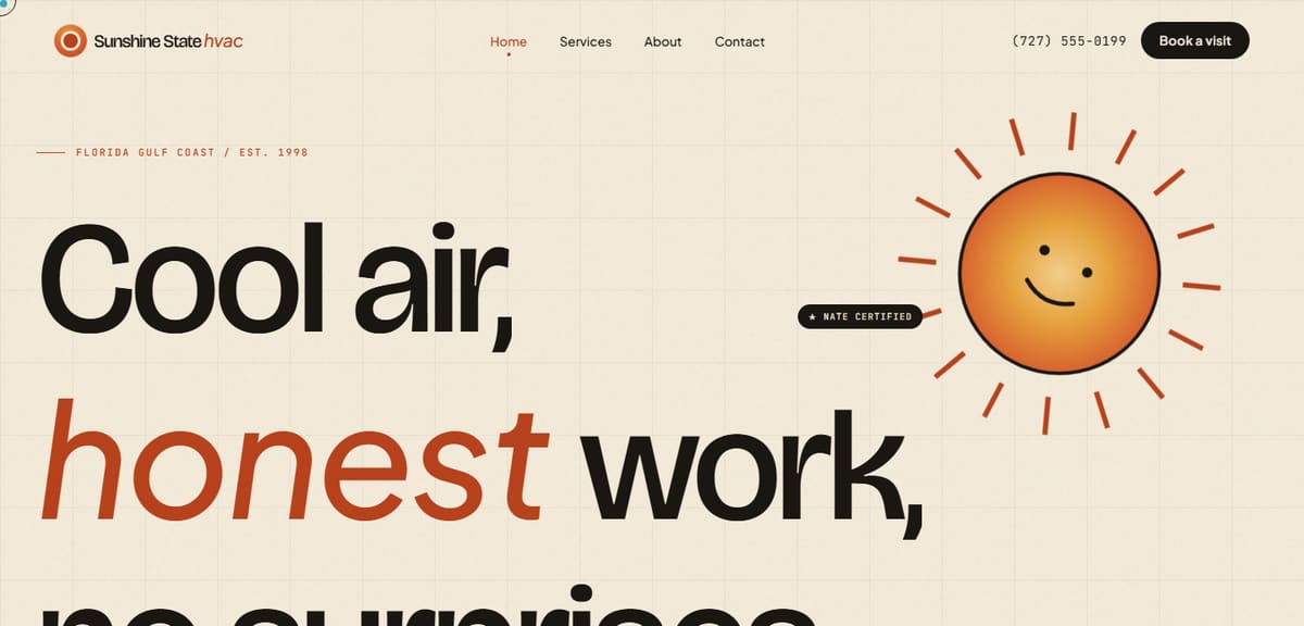 Sunshine State HVAC homepage
